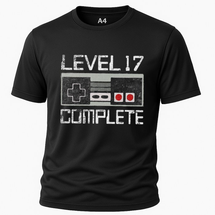 Level 17 Complete 17 Year 17th Wedding Anniversary Cooling Performance Crew T-Shirt