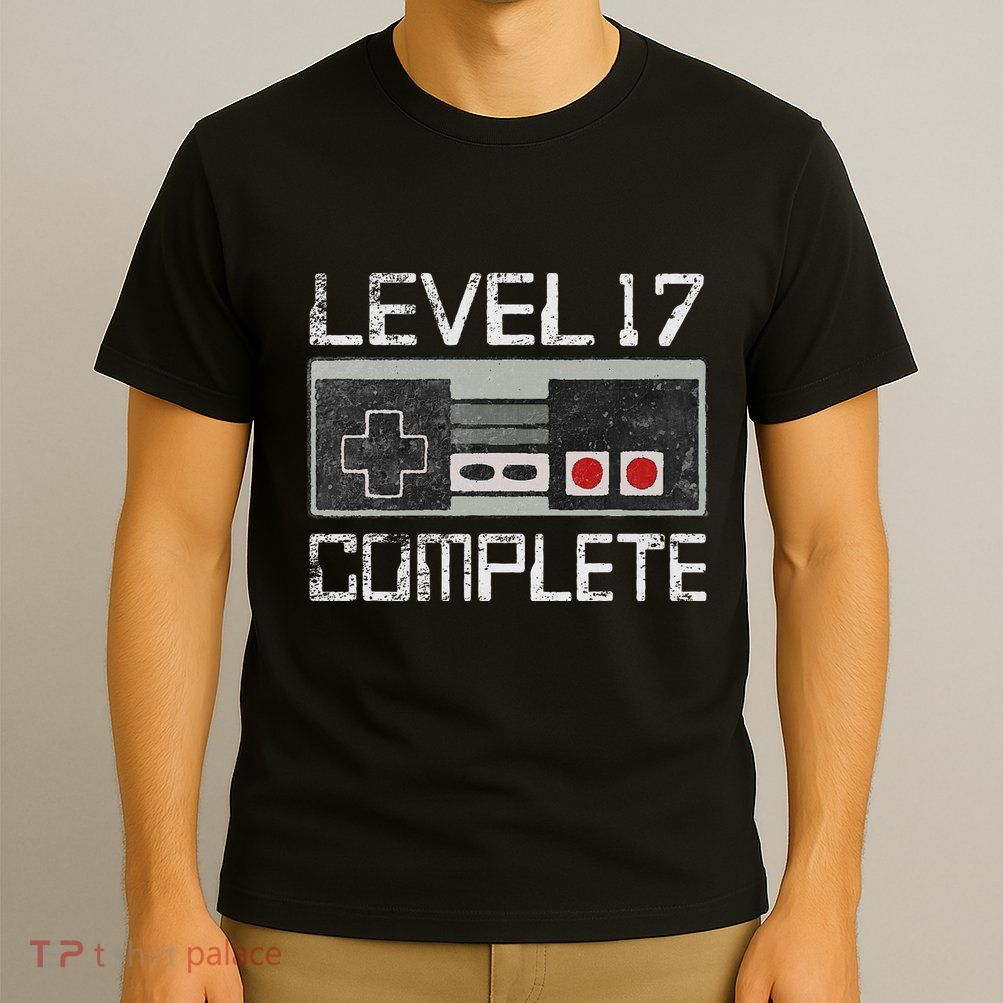 Level 17 Complete 17 Year 17th Wedding Anniversary T-Shirt