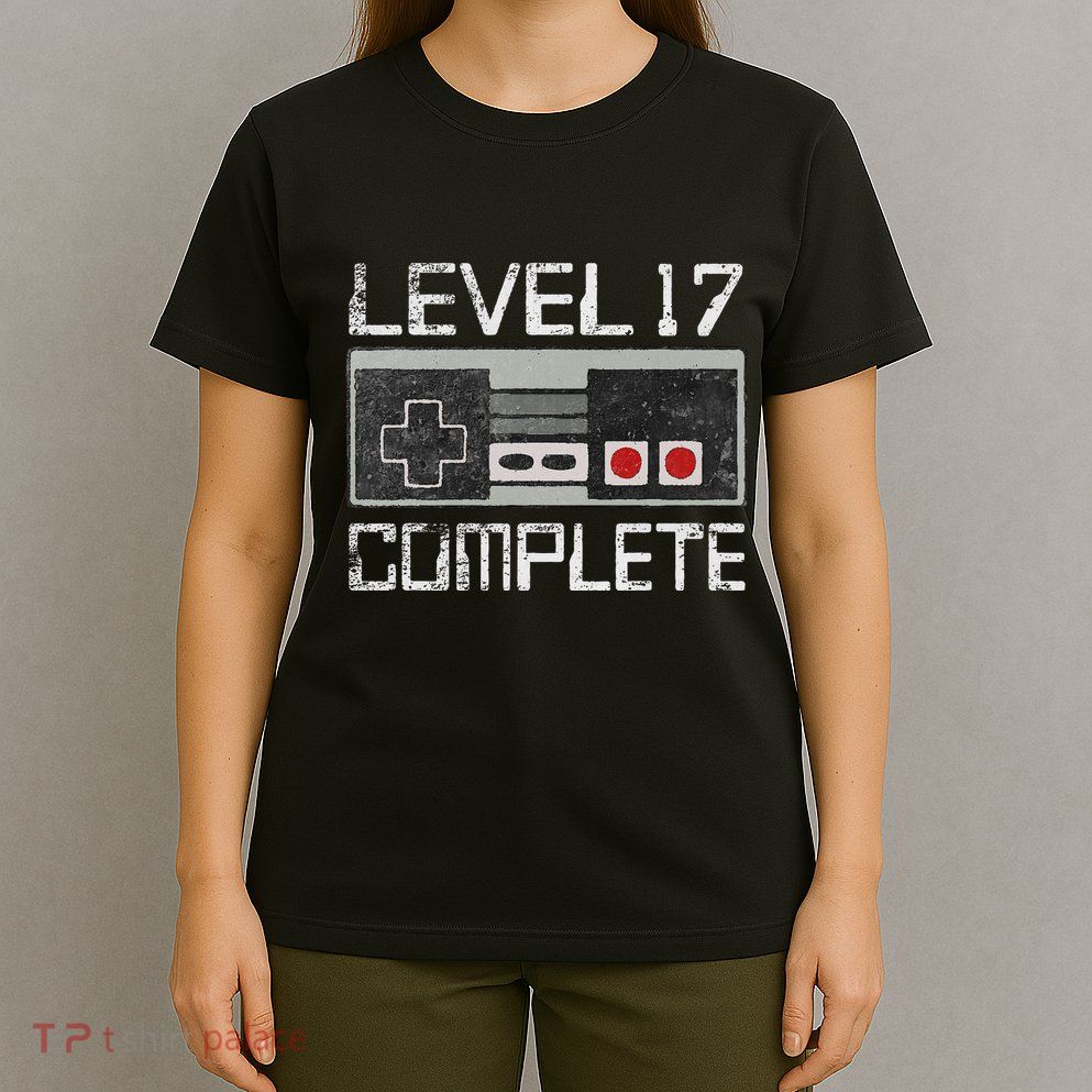 Level 17 Complete 17 Year 17th Wedding Anniversary T-Shirt