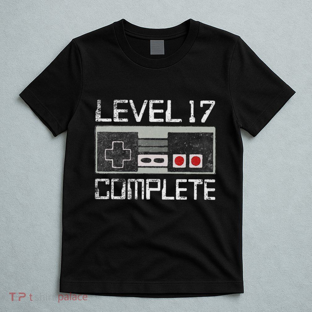 Level 17 Complete 17 Year 17th Wedding Anniversary T-Shirt