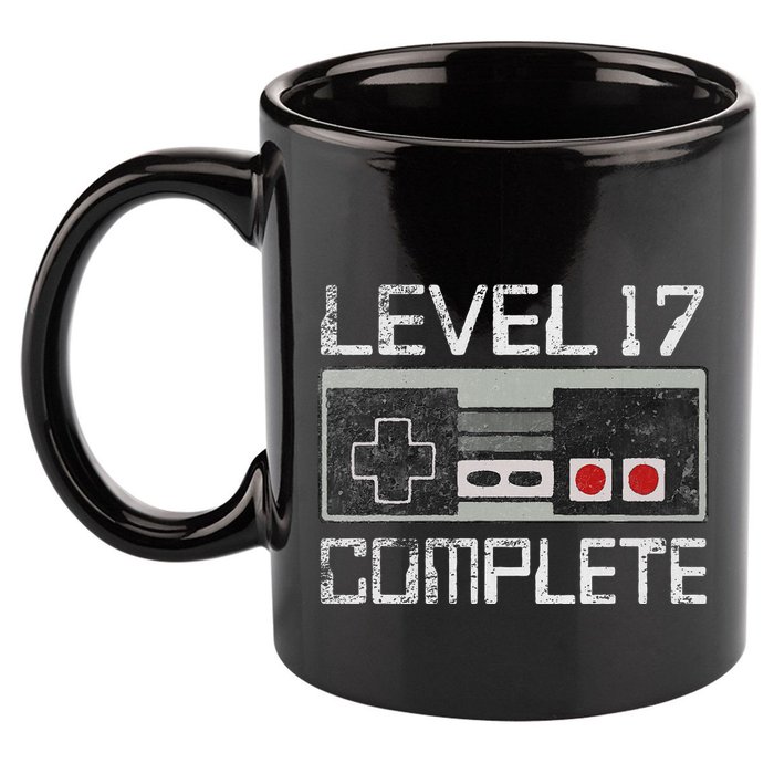 Level 17 Complete 17 Year 17th Wedding Anniversary 11oz C Handle Ceramic Mug