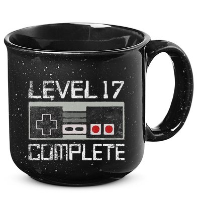 Level 17 Complete 17 Year 17th Wedding Anniversary 15oz Campfire Ceramic Mug