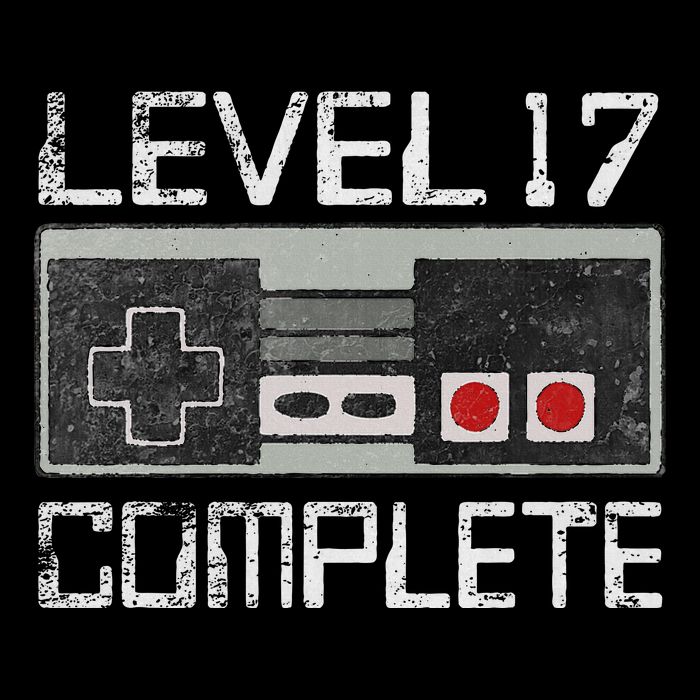 Level 17 Complete 17 Year 17th Wedding Anniversary Flatbill Hat