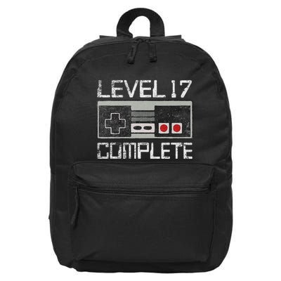 Level 17 Complete 17 Year 17th Wedding Anniversary 16 in Basic Backpack