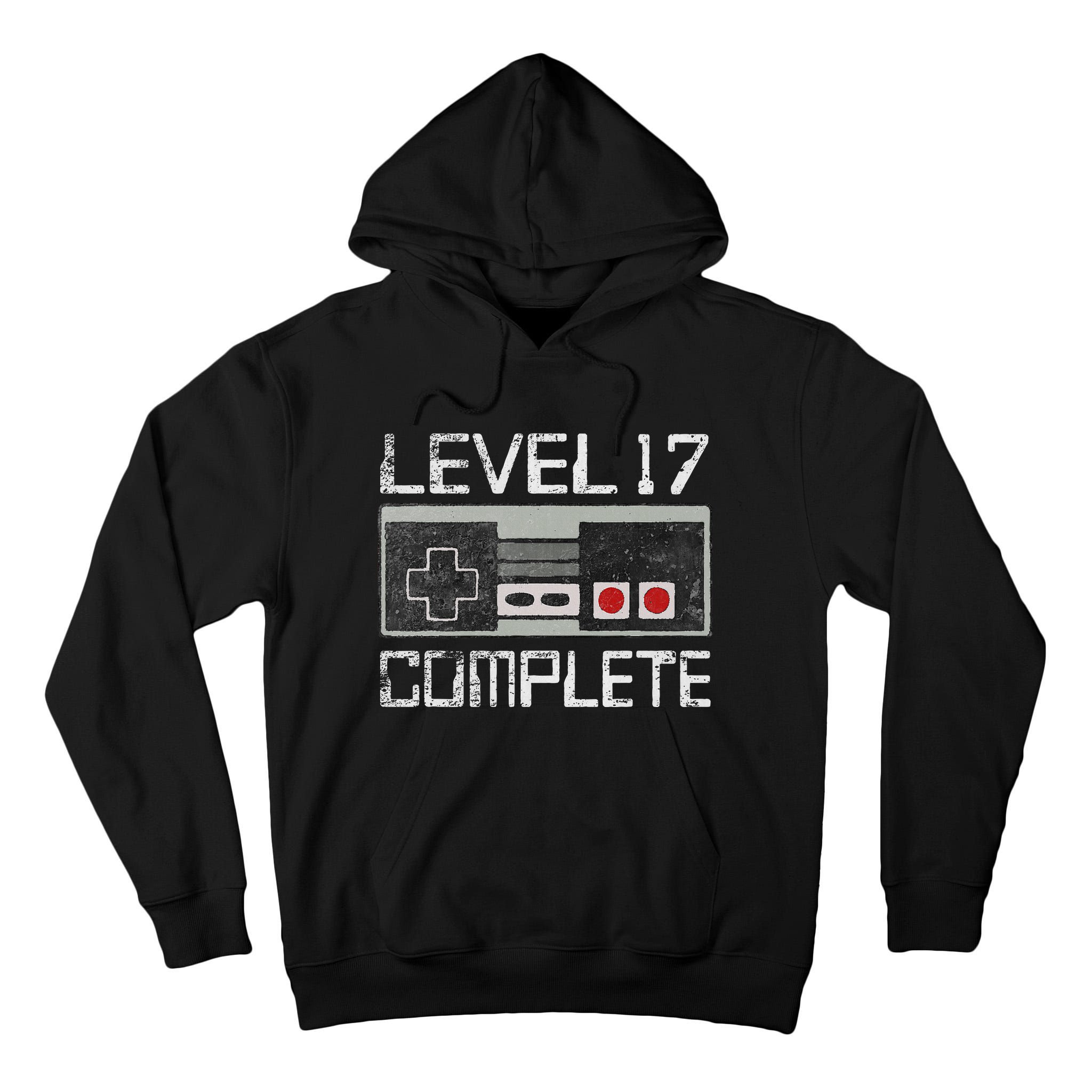 Level 17 Complete 17 Year 17th Wedding Anniversary Tall Hoodie