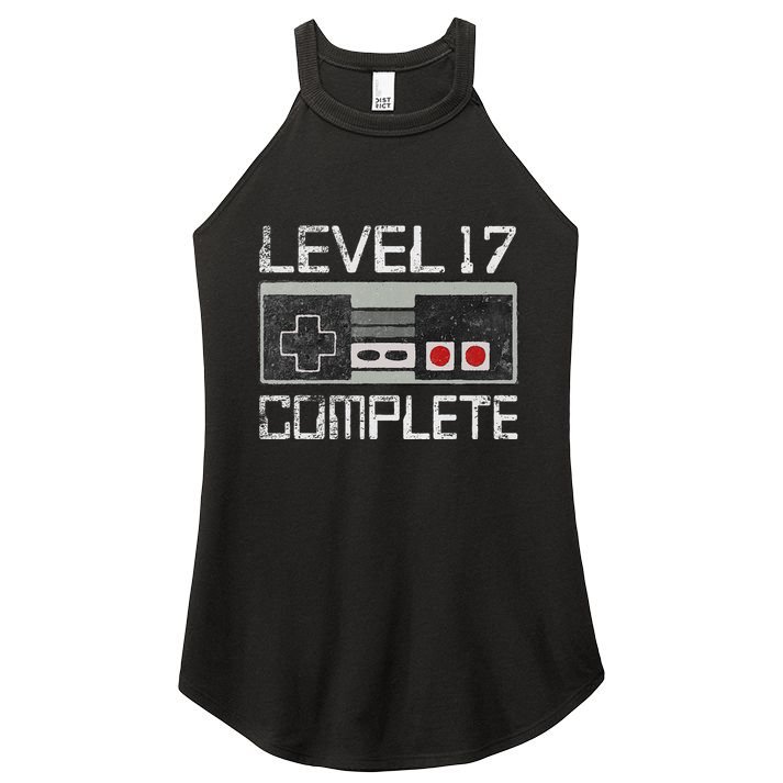 Level 17 Complete 17 Year 17th Wedding Anniversary Women's Perfect Tri Rocker Tank