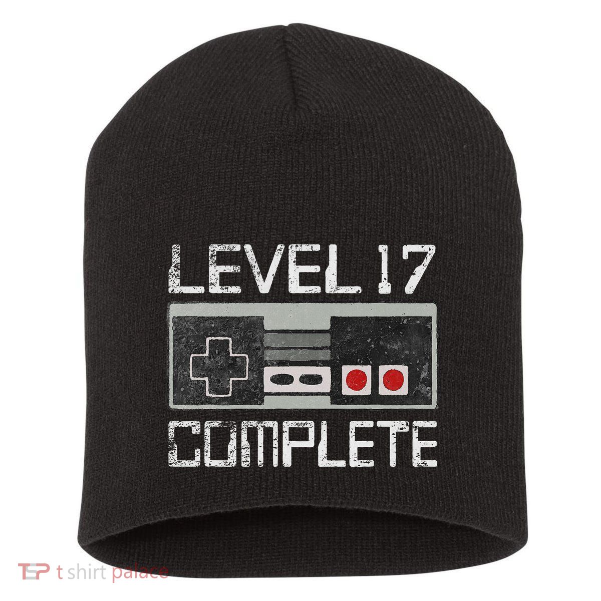 Level 17 Complete 17 Year 17th Wedding Anniversary Short Acrylic Beanie