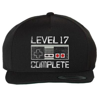 Level 17 Complete 17 Year 17th Wedding Anniversary Wool Snapback Cap