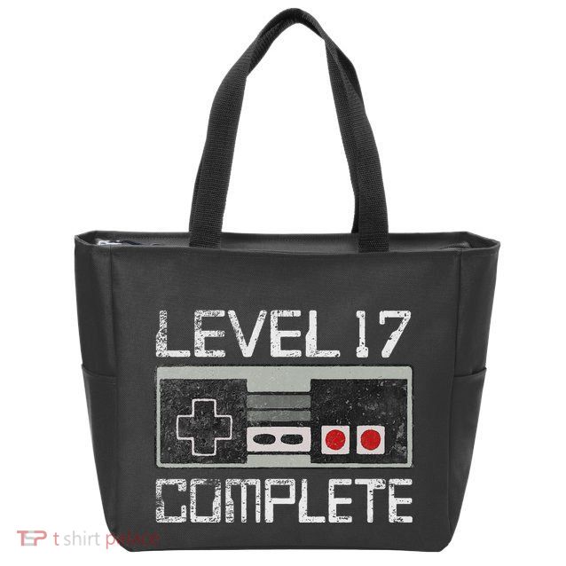 Level 17 Complete 17 Year 17th Wedding Anniversary Zip Tote Bag