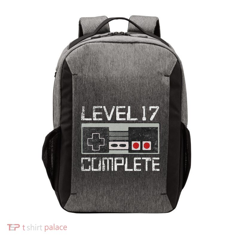 Level 17 Complete 17 Year 17th Wedding Anniversary Vector Backpack