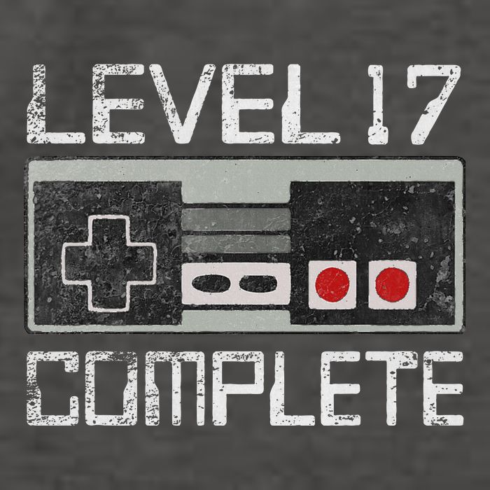 Level 17 Complete 17 Year 17th Wedding Anniversary Vector Backpack