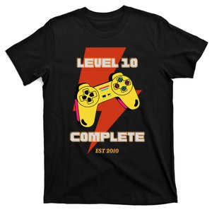 Level 10 Complete EST 2010 for Gamer fans cool video game T-Shirt