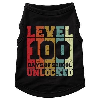 Level 100 Days Of School Unlocked Funny School Doggie Tank