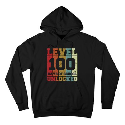 Level 100 Days Of School Unlocked Funny School Hoodie