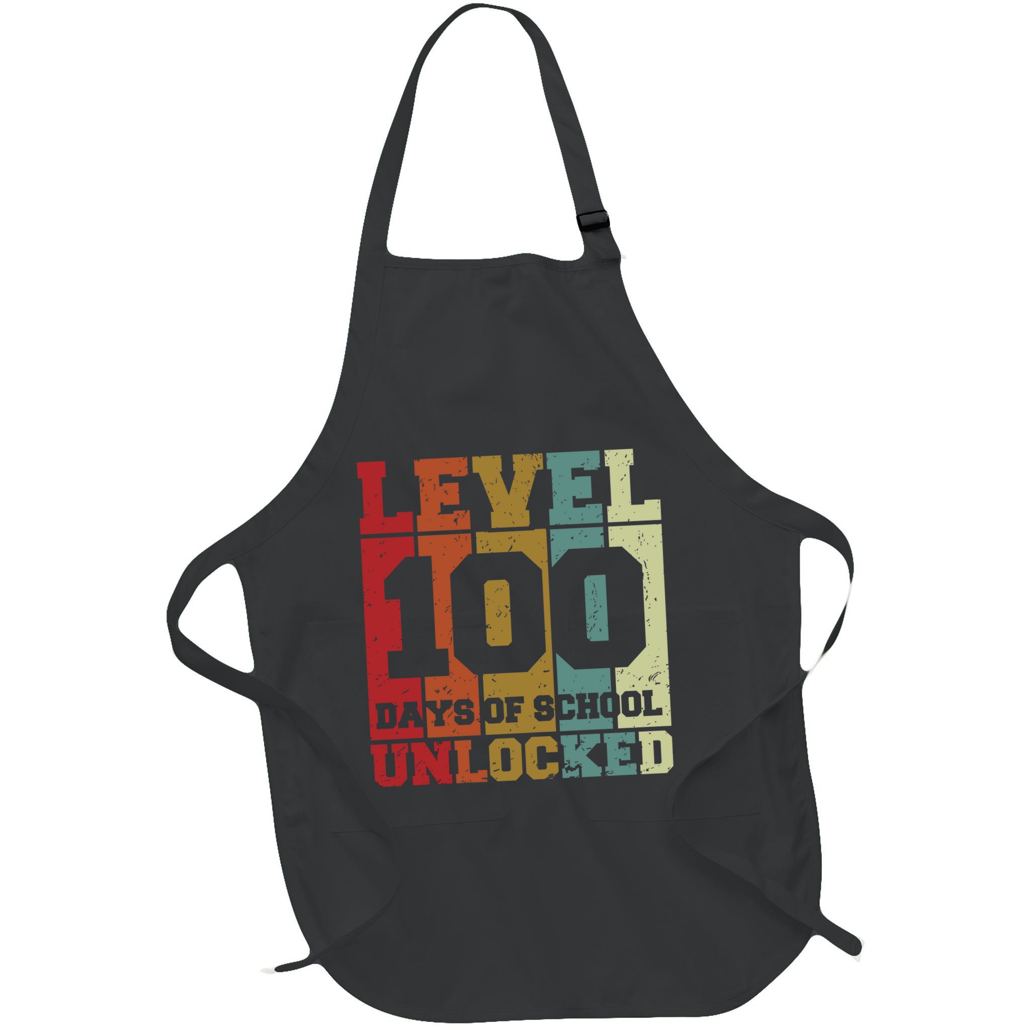 Level 100 Days Of School Unlocked Funny School Apron
