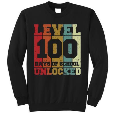 Level 100 Days Of School Unlocked Funny School Sweatshirt