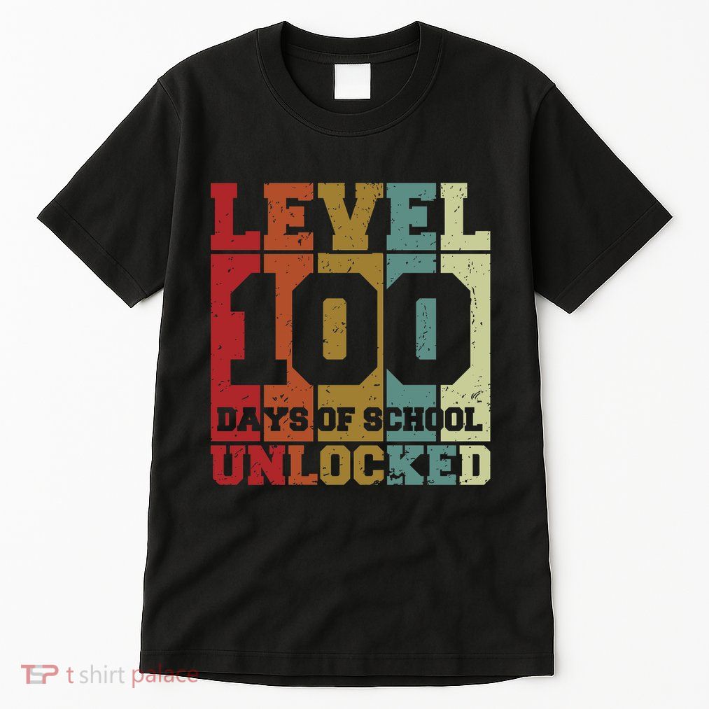 Level 100 Days Of School Unlocked Funny School Tall T-Shirt
