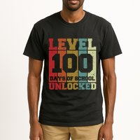 Level 100 Days Of School Unlocked Funny School Tall T-Shirt
