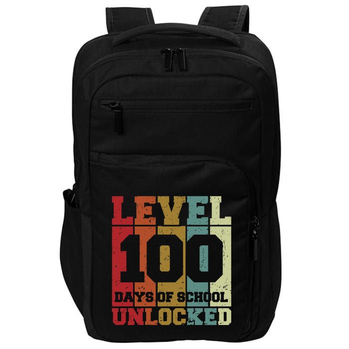 Level 100 Days Of School Unlocked Funny School Impact Tech Backpack