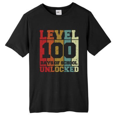 Level 100 Days Of School Unlocked Funny School Tall Fusion ChromaSoft Performance T-Shirt