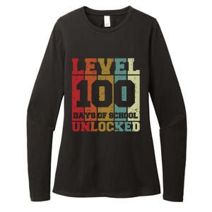 Level 100 Days Of School Unlocked Funny School Womens CVC Long Sleeve Shirt