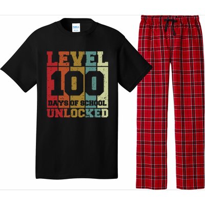 Level 100 Days Of School Unlocked Funny School Pajama Set