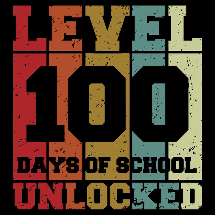 Level 100 Days Of School Unlocked Funny School Flatbill Hat