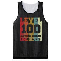 Level 100 Days Of School Unlocked Funny School Mesh Reversible Basketball Jersey Tank