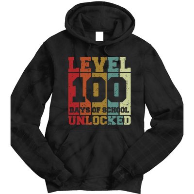 Level 100 Days Of School Unlocked Funny School Tie Dye Hoodie