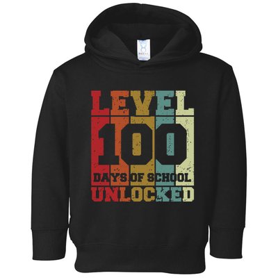 Level 100 Days Of School Unlocked Funny School Toddler Hoodie