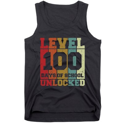 Level 100 Days Of School Unlocked Funny School Tank Top