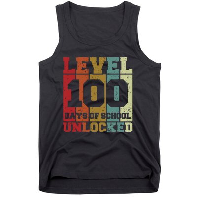 Level 100 Days Of School Unlocked Funny School Tank Top