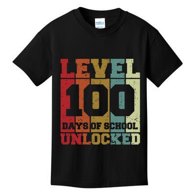Level 100 Days Of School Unlocked Funny School Kids T-Shirt