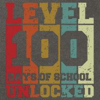 Level 100 Days Of School Unlocked Funny School Cotton Canvas Backpack