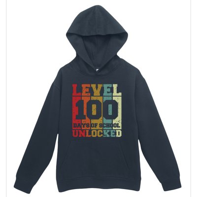 Level 100 Days Of School Unlocked Funny School Urban Pullover Hoodie