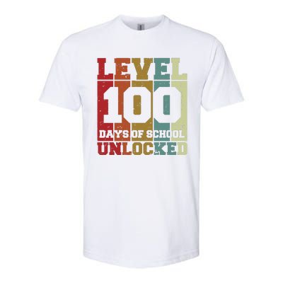 Level 100 Days Of School Unlocked Funny School Softstyle® CVC T-Shirt