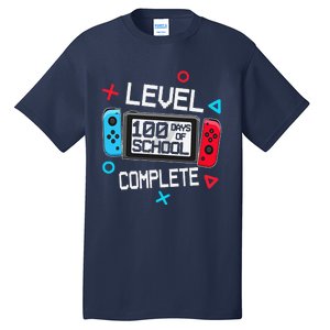 Level 100 Days Of School Complete Gamer Video Games Tall T-Shirt