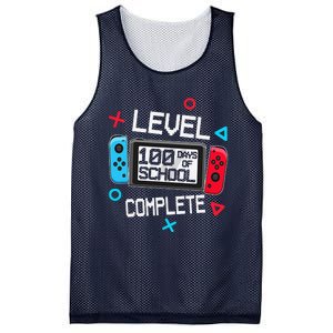 Level 100 Days Of School Complete Gamer Video Games Mesh Reversible Basketball Jersey Tank