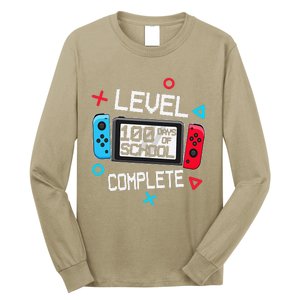 Level 100 Days Of School Complete Gamer Video Games Long Sleeve Shirt