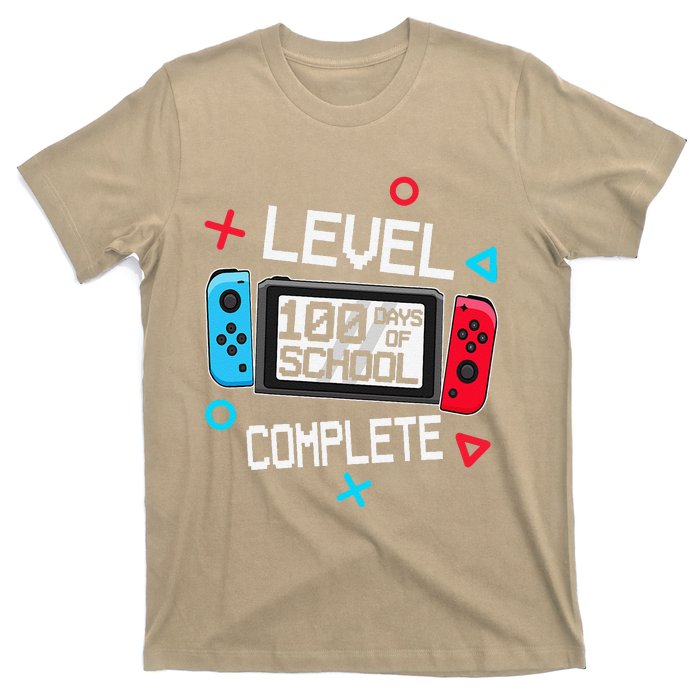 Level 100 Days Of School Complete Gamer Video Games T-Shirt