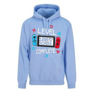 Level 100 Days Of School Complete Gamer Video Games Unisex Surf Hoodie