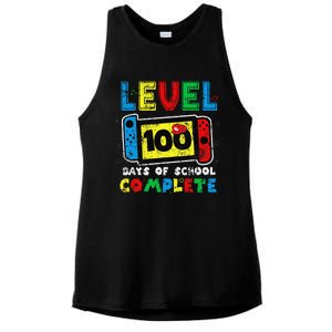 Level 100 Days Of School Complete Gamer Video Games Ladies PosiCharge Tri-Blend Wicking Tank