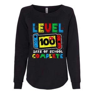 Level 100 Days Of School Complete Gamer Video Games Womens California Wash Sweatshirt