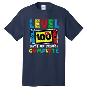 Level 100 Days Of School Complete Gamer Video Games Tall T-Shirt