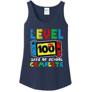 Level 100 Days Of School Complete Gamer Video Games Ladies Essential Tank