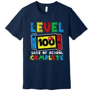 Level 100 Days Of School Complete Gamer Video Games Premium T-Shirt