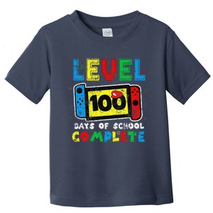 Level 100 Days Of School Complete Gamer Video Games Toddler T-Shirt