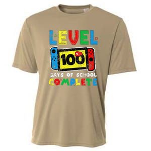 Level 100 Days Of School Complete Gamer Video Games Cooling Performance Crew T-Shirt