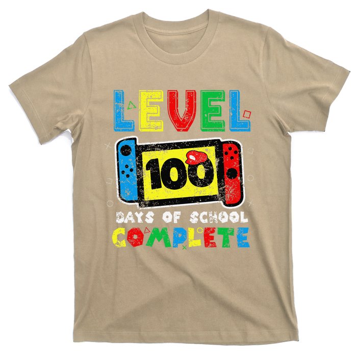 Level 100 Days Of School Complete Gamer Video Games T-Shirt