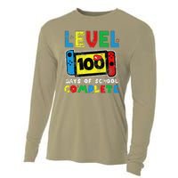 Level 100 Days Of School Complete Gamer Video Games Cooling Performance Long Sleeve Crew